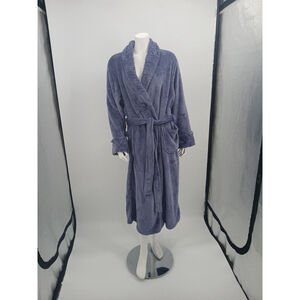 Carole Hochman Womens Plush Robe BLUE Size XL Luxuriously Soft NWT